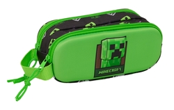 PORTATODO DOBLE 3D MINECRAFT 21x8x6cm