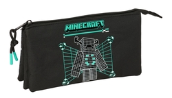 PORTATODO TRIPLE MINECRAFT SCREEN 22X12X3CM