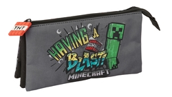 ETUI TRIPLE MINECRAFT GRAFFITI 22X12X3CM