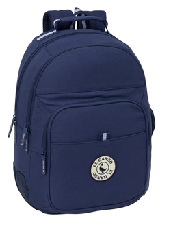 MOCHILA DUPLO ADAPT.CARRO EL GANSO JEANS 32X42X15CM