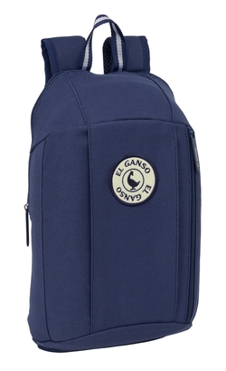 MINI MOCHILA ZIPER VERTICAL EL GANSO JEANS 22X39X10CM
