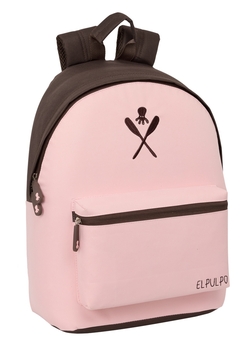 MOCHILA PARA PORTATIL 14,1 EL PULPO ROSA 31x41x16cm