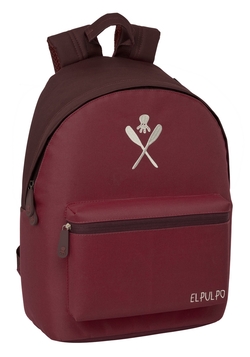 MOCHILA PARA PORTATIL 14,1 O PULPO BURDEOS 31X41X16CM