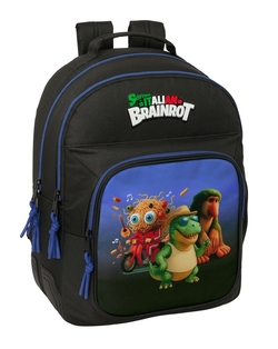 CARTABLE DOUBLE ADAPT.CARRO BRAINROT 32X42X15CM