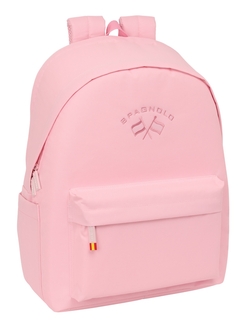 MOTXILA DOBLE PORTATIL 15,6+USB SPAGNOLO ROSA 31X44X18CM