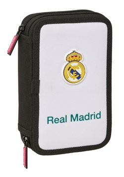 PLUMIER DOBLE PQÑO 29 PCS REAL MADRID EQ. 12,5X19,5X4CM