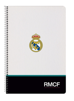 CADERNO Fº 80H T. DURA REAL MADRID EQ. 26/27 21,5X31X1CM