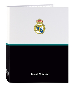 CARPETA FOLIO 4 ANILLAS MIXTAS REAL MADRID EQUIPACION 26/27 26,5x33x4cm