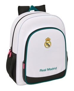 MOCHILA JUNIOR ADAPTABLE A CARRO REAL MADRID EQUIPACION 26/27 32x38x12cm
