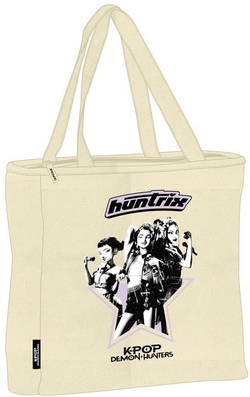TOTE BAG AVEC FERMETURE ÉCLAIR KPOP STAR 36X6,5X38CM