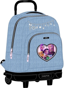 CARTABLE GDE. C/ROUES COMPACT EXT KPOP HUNTRIX 33X45X22CM