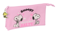 PORTATOT TRIPLE SNOOPY 22X12X3CM