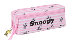 PORTATOT TRIPLE PEQ. C/GOMA ELAST. 22CM SNOOPY 22X8,5X6CM