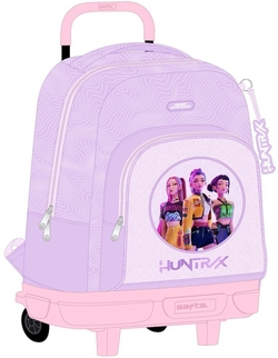 MOCHILA GDE. C/RODAS COMPACT EXTR. KPOP ICONIC 33X45X22CM