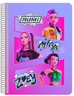 QUARTER NOTEBOOK 80 SHEETS HARDCOVER KPOP STATIONERY 15.5X22X1C