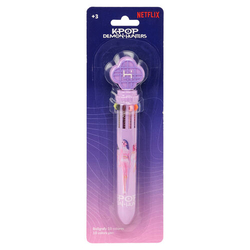 BLISTER BOLIGRAFO RETRACTIL 10 COLORES K-POP DEMON HUNTERS