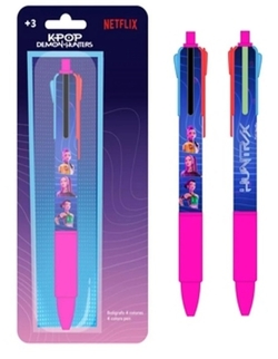 BLISTER BOLIGRAF 4 COLORS K-POP DEMON HUNTERS
