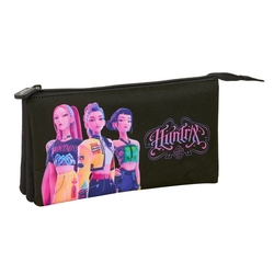 ETUI TRIPLE K-POP DEMON HUNTERS NOIR