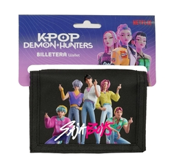 BILLETERA CABECERA KPOP DEMON SAJA BOYS 12,5X9,5X1CM