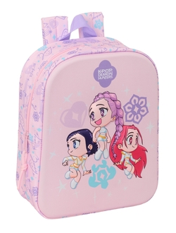 MOCHILA GARDERIA 3D K-POP DEMON HUNTERS CHIBI 22X27X10CM