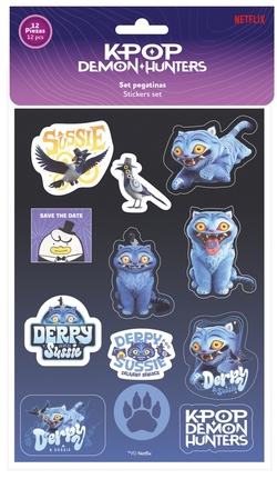K-POP DEMON HUNTERS DERPY STICKERS SET 10.5X14.8CM