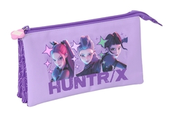 ESTOJO TRIPLO K-POP DEMON HUNTERS BATTLE 22X12X3CM