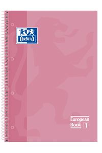 PAQ/5 BLOC A4+ 80H 90G. CUAD.5X5 ROSA PASTEL EUROPEANBOOK1