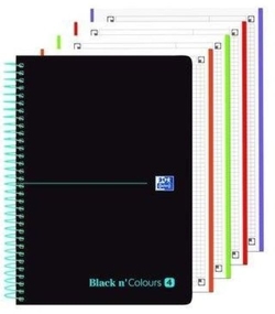 PACK/5 BLOCO A4+ 160H 90G. CUAD.5X5 EBOOK8 COR PRETO