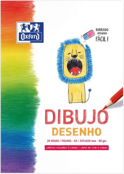 BLOCS ENCOLADOS LISO A3 20H 90G. OXFORD