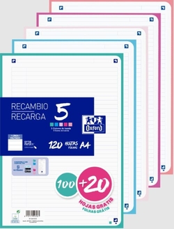 REFILL 5 MULTICOLOR A4 100 20H 90G 4 T. 1 HORIZON PASTEL