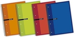 PAQ/5 CADERNO ESPIRAL A4+ 160H 60G. CUAD.5X5 EUROPEANBOOK5