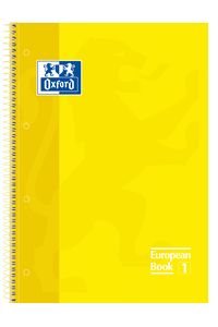 PAQ/5 BLOC A4+ 80H 90G. CUAD.5X5 AMARELO EUROPEANBOOK1 OXF