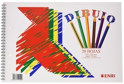 BLOC DIBUIX ESPIRAL PAJARITA A4+ 20H 120G LISO ENRI