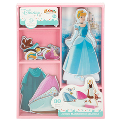 Juego Magnetico Madera Vestidos Cenicienta Disney