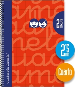 CADERNO ESPIRAL 4º 80H 70G 2,5MM VERMELLO CUADROVIA EXTRADURA