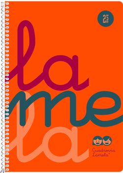 CAHIER SPIRALE 4º 80H 90G 2,5MM ORANGE CUADROVIA PP.