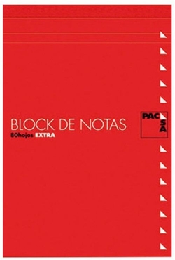 PAQ/10 BLOC NOTAS CON TAPA Fº 80H 60G CUAD.4X4 PACSA