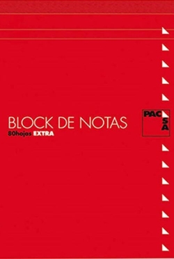 PACK/10 BLOCO NOTAS COM CAPA 4º 80H 60G CUAD.4X4 PACSA