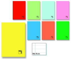 PACK/10 CADERNO A5+ 48H 70G 1HORIZ. C/M T. AGRAFADO PACSA