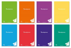 (S) LIBRETA GRAPADA A4 48H 90G CUAD. 4X4 C/M COLORES SURTID
