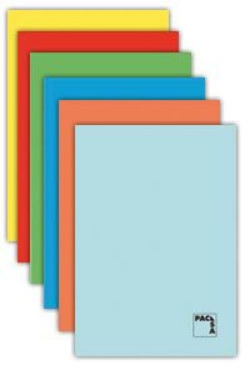 PACK OF 10 NOTEBOOKS A5+ 50PG 70G LINED 2.5 W/M EMBOSSED COVER PASCA