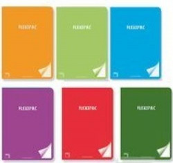 PACK OF 6 NOTEBOOKS A4 48PG 90G GRAPH 3X3 W/M FLEXIPAC PLASTIC COVER