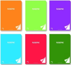 PACK/6 CAHIER A5+ 48H 90G PAUTA 2,5 C/M FLEXIPAC T.PLASTICO