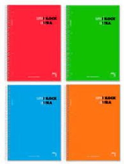 PACK/4 SUPERBLOCK A4 160H 60G 1HORIZ.+GRECA T.DURA MICROPERF
