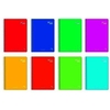PACK OF 5 NOTEPADS FOLIO 80PG 90G BLANK HARD COVER ASSORTED COLORS