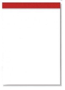PACK OF 10 NOTEPADS NO COVER FOLIO 80PG 90G BLANK PASCA