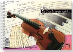 PAQ/20 BLOC DE MUSICA 4º 20H 4 PENTAGRAMAS 80G PACSA