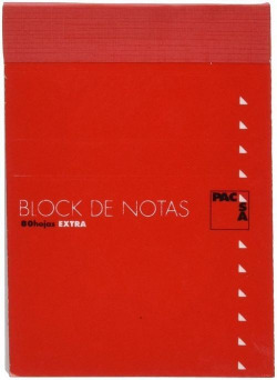 PAQ/10 BLOC NOTAS AMB TAPA 16º 80H 60G LISO PACSA