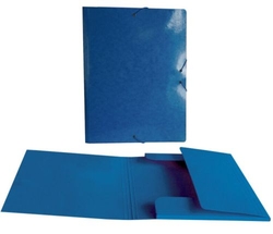 DOSSIER RABAT FOLIO PLASTIQUE BRILLO LASER BLEU