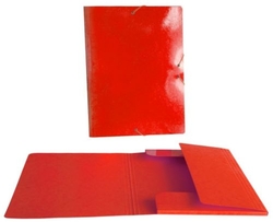 CAPA ABAS FOLIO PLASTICO BRILLO LASER VERMELHO